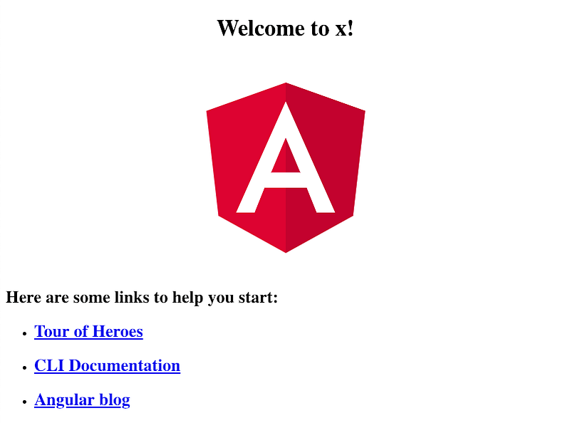 Angular web app served through Nginx